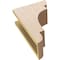 Ekena Millwork 5"W x 10"D x 15"H Classic New Brighton Rough Cedar Woodgrain TimberThane Corbel, Primed Tan CORUR05X10X15NEBRCPR - alternate 3